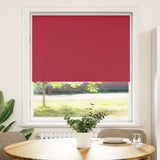 Red blackout roller blind fabric width 85.7 cm