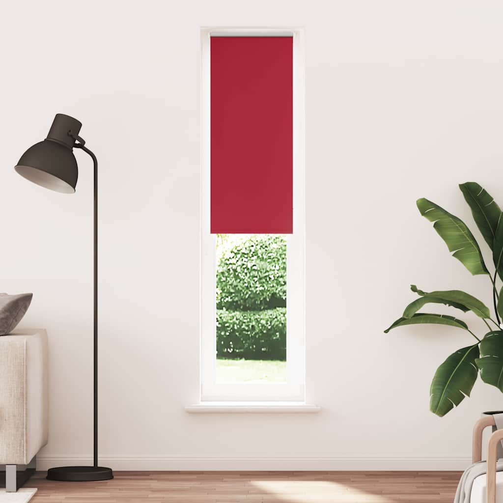 Red blackout roller blind fabric width 55.7 cm