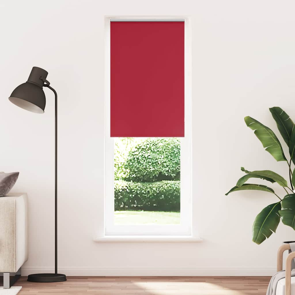 Red blackout roller blind fabric width 60.7 cm