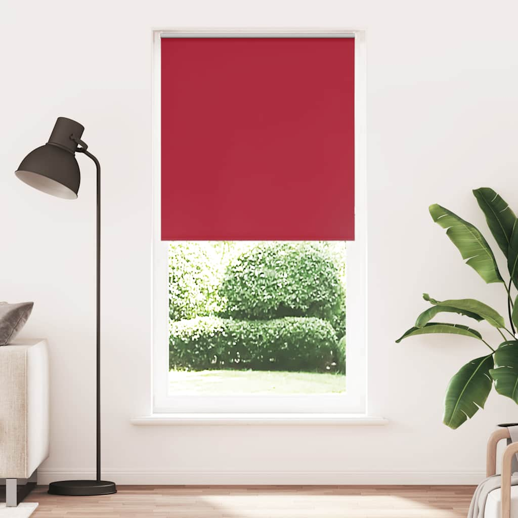 Red blackout roller blind fabric width 90.7 cm