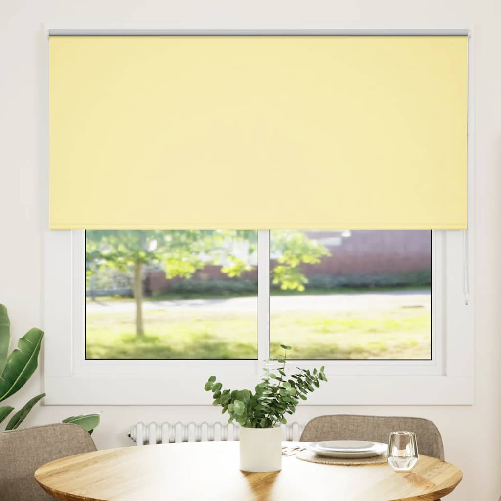 Yellow blackout roller blind fabric width 146.6 cm