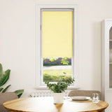 Yellow blackout roller blind fabric width 35.7 cm