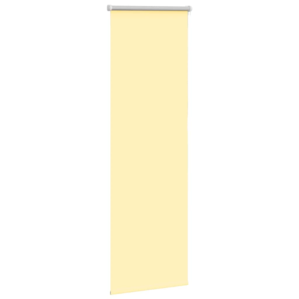 Yellow blackout roller blind fabric width 35.7 cm