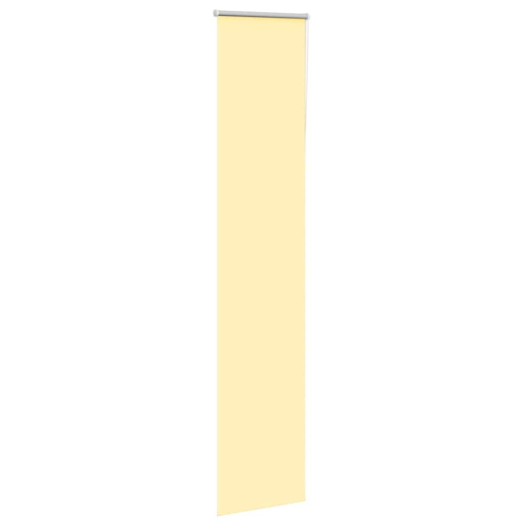 Yellow blackout roller blind fabric width 35.7 cm