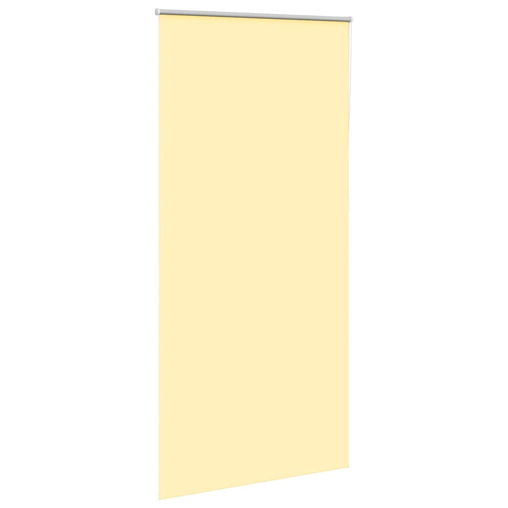 Store enrouleur occultant jaune largeur du tissu 100,7 cm