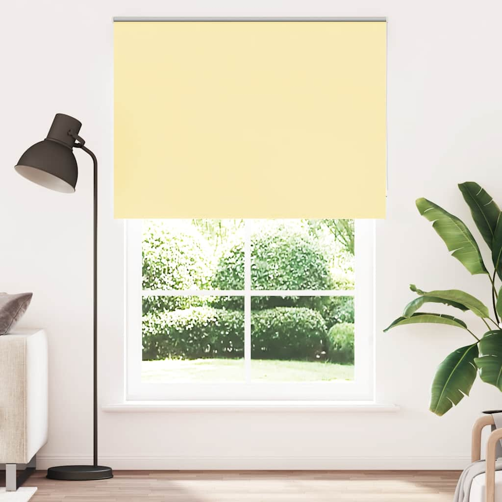 Yellow blackout roller blind fabric width 151.6 cm