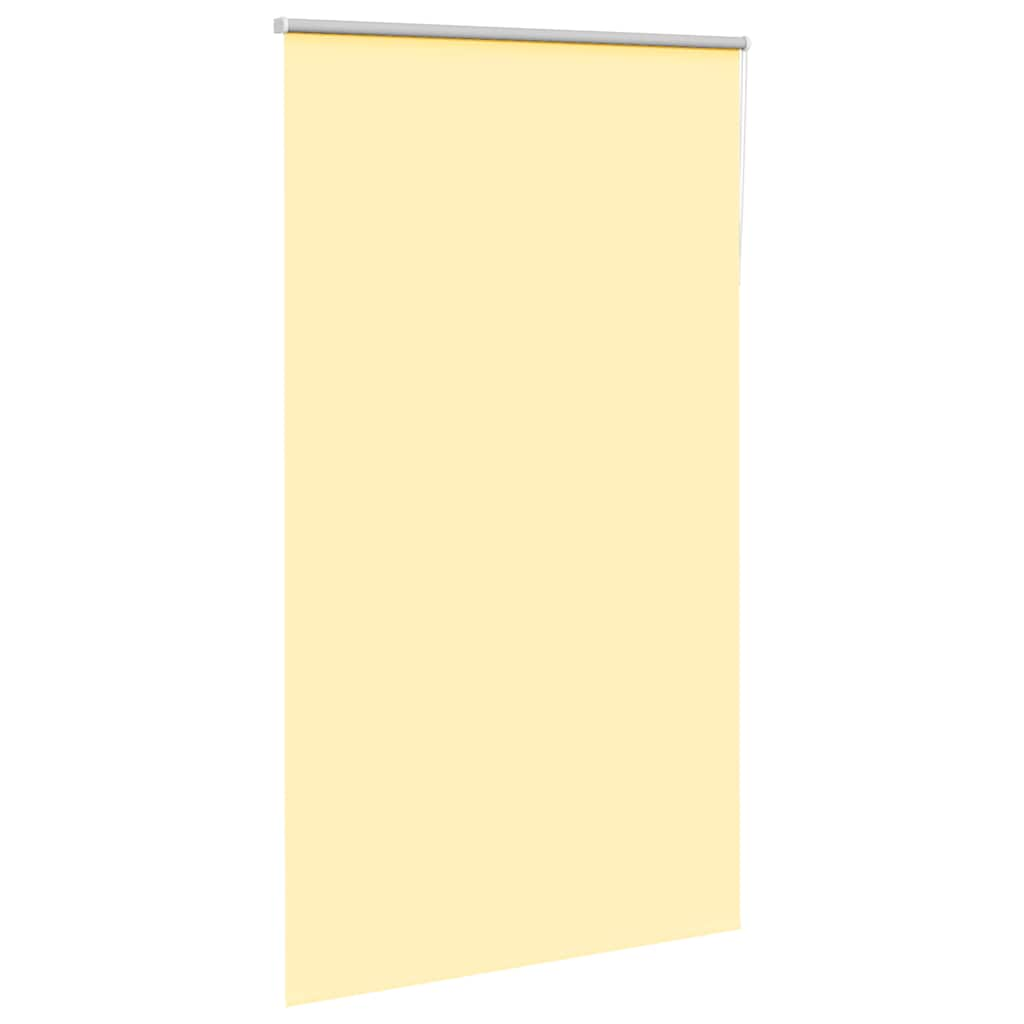 Store enrouleur occultant jaune largeur du tissu 121,6 cm