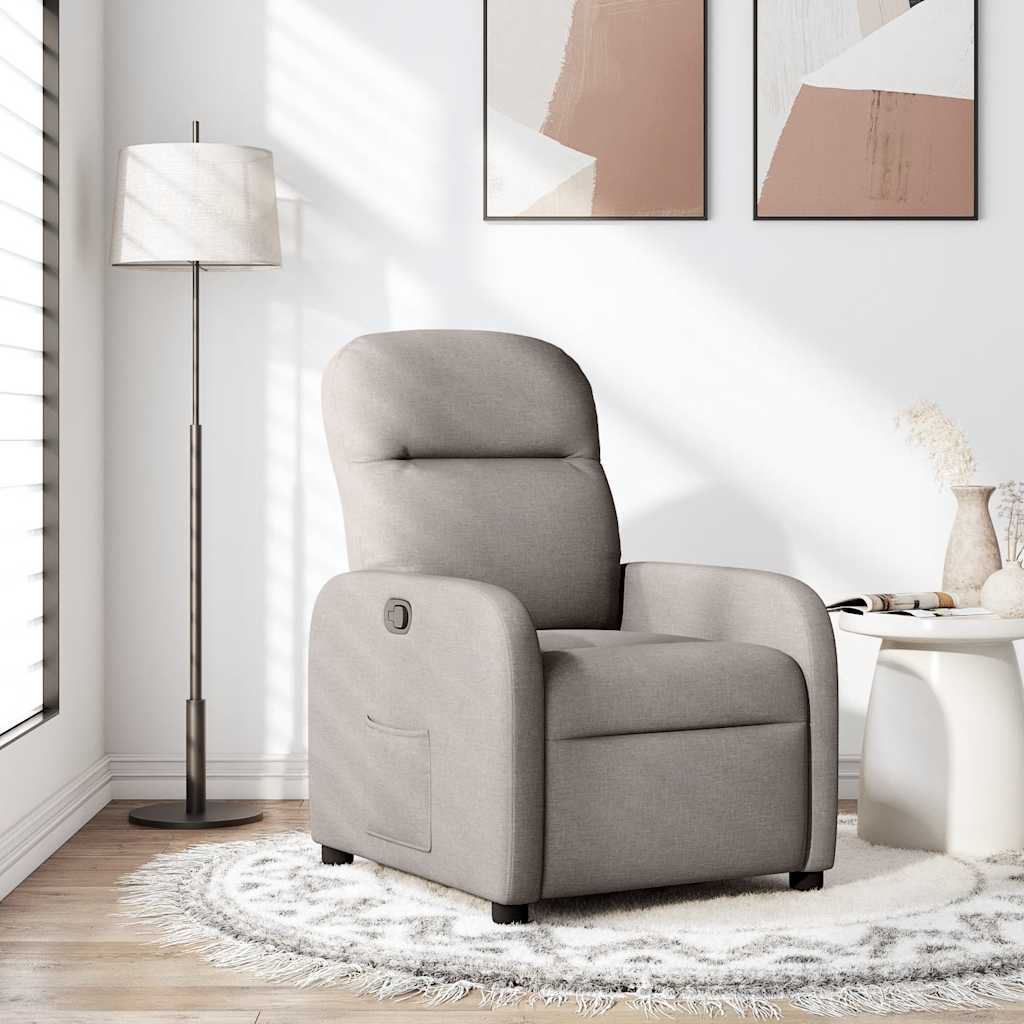 Fauteuil inclinable Taupe Tissu