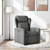 Fauteuil inclinable Gris foncé Tissu