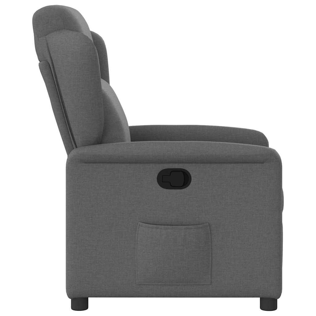 Fauteuil inclinable Gris foncé Tissu