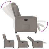 Fauteuil inclinable Taupe Tissu