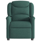 Fauteuil inclinable Vert foncé Tissu