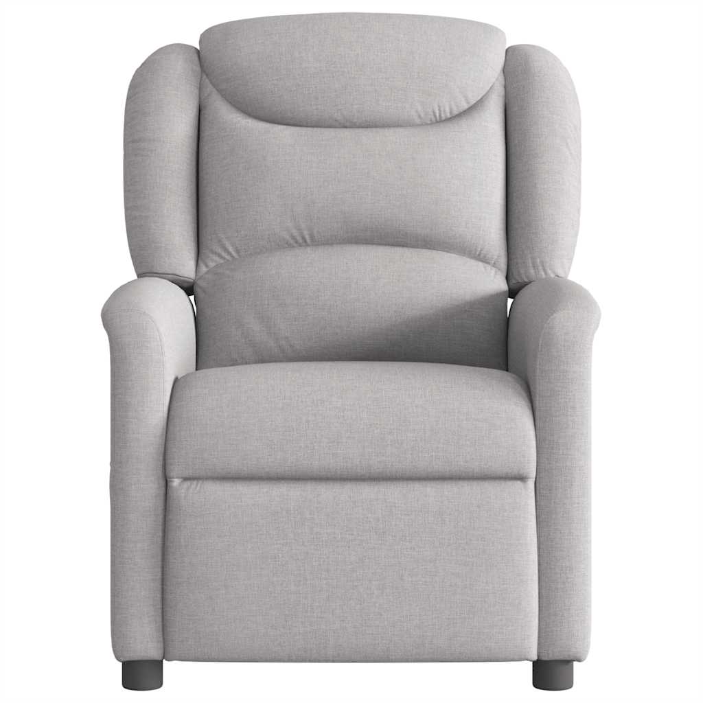 Fauteuil inclinable gris nuage tissu