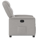 Fauteuil inclinable gris nuage tissu