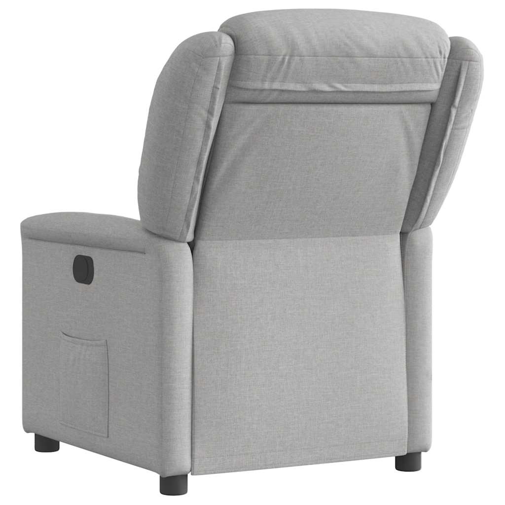 Fauteuil inclinable gris nuage tissu