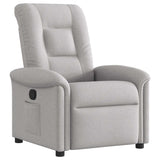 Fauteuil inclinable gris nuage tissu