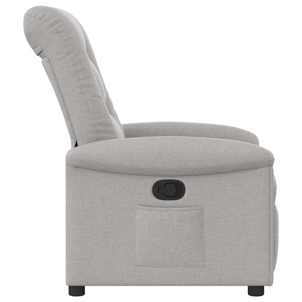 Fauteuil inclinable gris nuage tissu