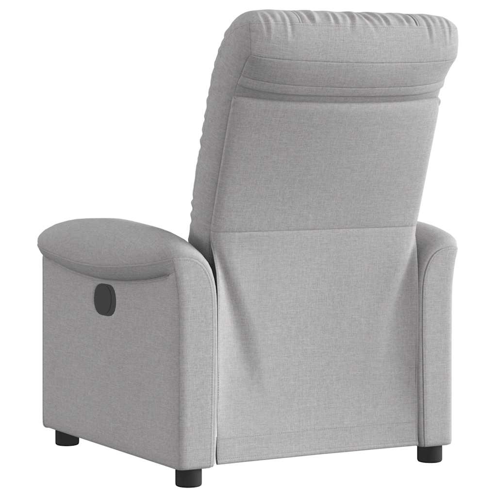 Fauteuil inclinable gris nuage tissu