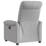 Fauteuil inclinable gris nuage tissu