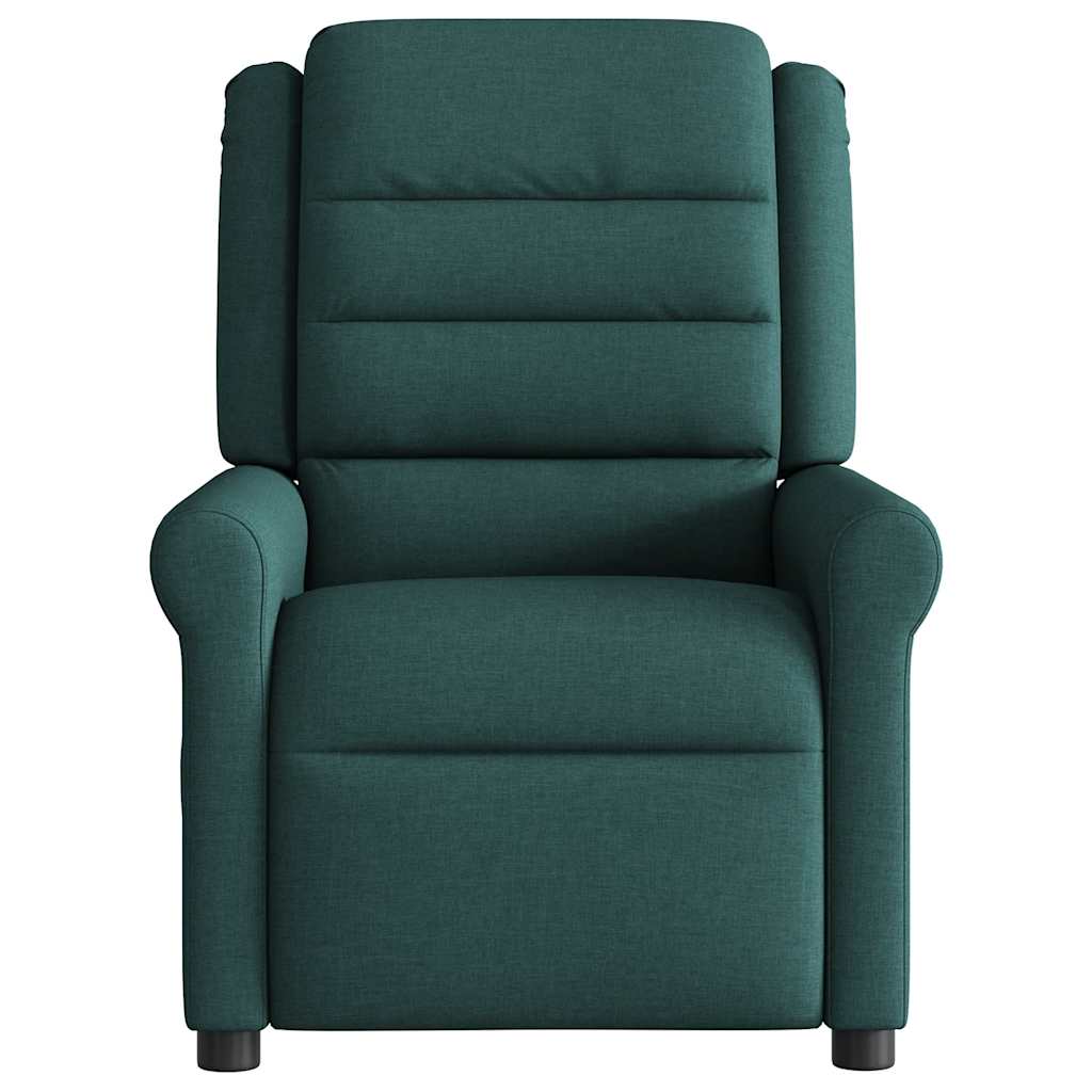 Fauteuil inclinable Vert foncé Tissu