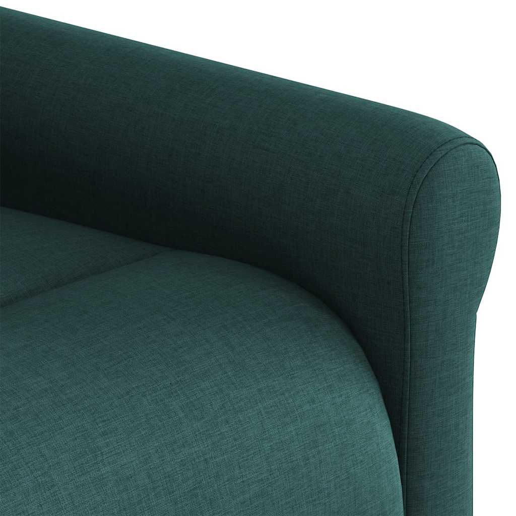 Fauteuil inclinable Vert foncé Tissu