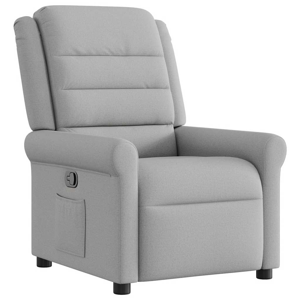 Fauteuil inclinable gris nuage tissu