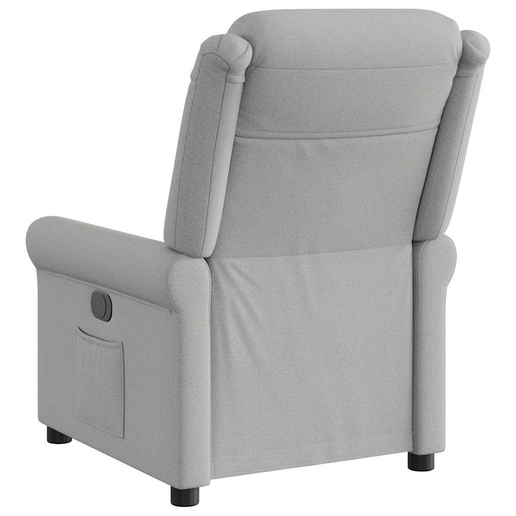 Fauteuil inclinable gris nuage tissu