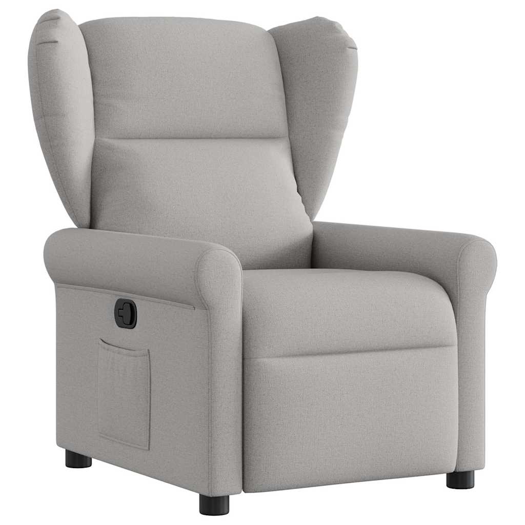 Fauteuil inclinable gris nuage tissu