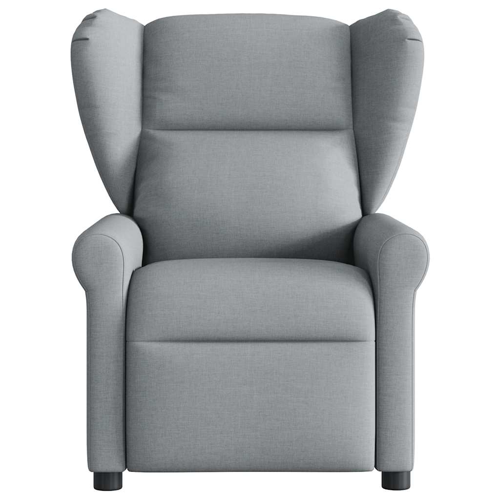 Fauteuil de massage inclinable Gris clair Tissu