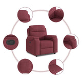 Fauteuil inclinable Rouge bordeaux Tissu