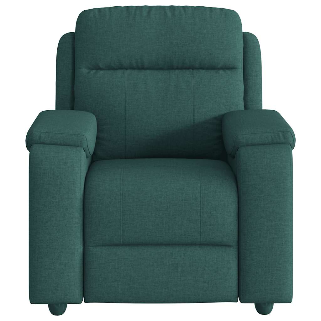 Fauteuil inclinable Vert foncé Tissu