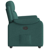 Fauteuil inclinable Vert foncé Tissu