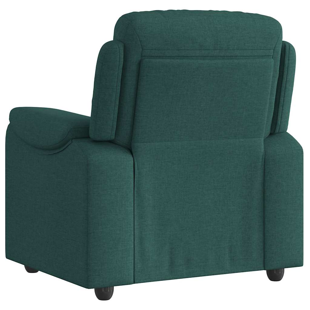 Fauteuil inclinable Vert foncé Tissu