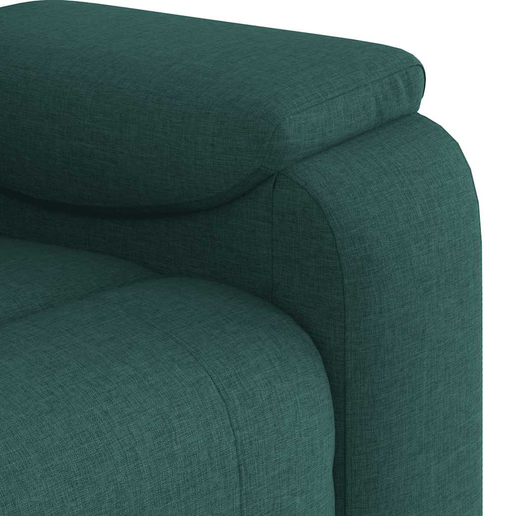 Fauteuil inclinable Vert foncé Tissu