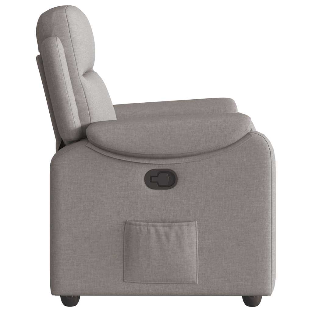 Fauteuil inclinable Taupe Tissu