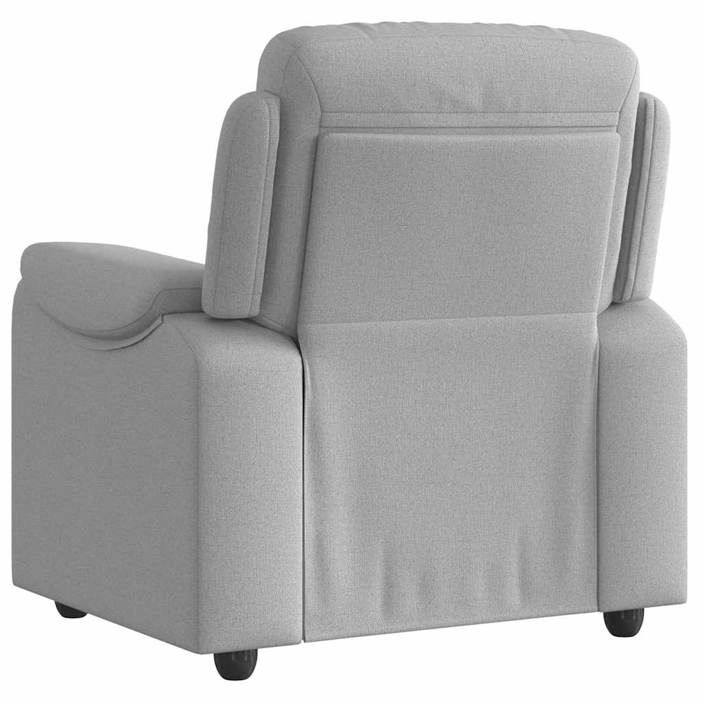 Fauteuil inclinable gris nuage tissu