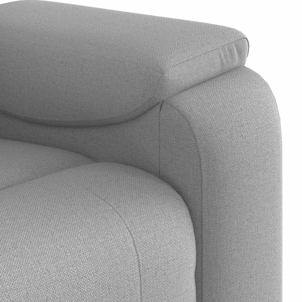 Fauteuil inclinable gris nuage tissu