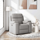 Fauteuil inclinable gris nuage tissu