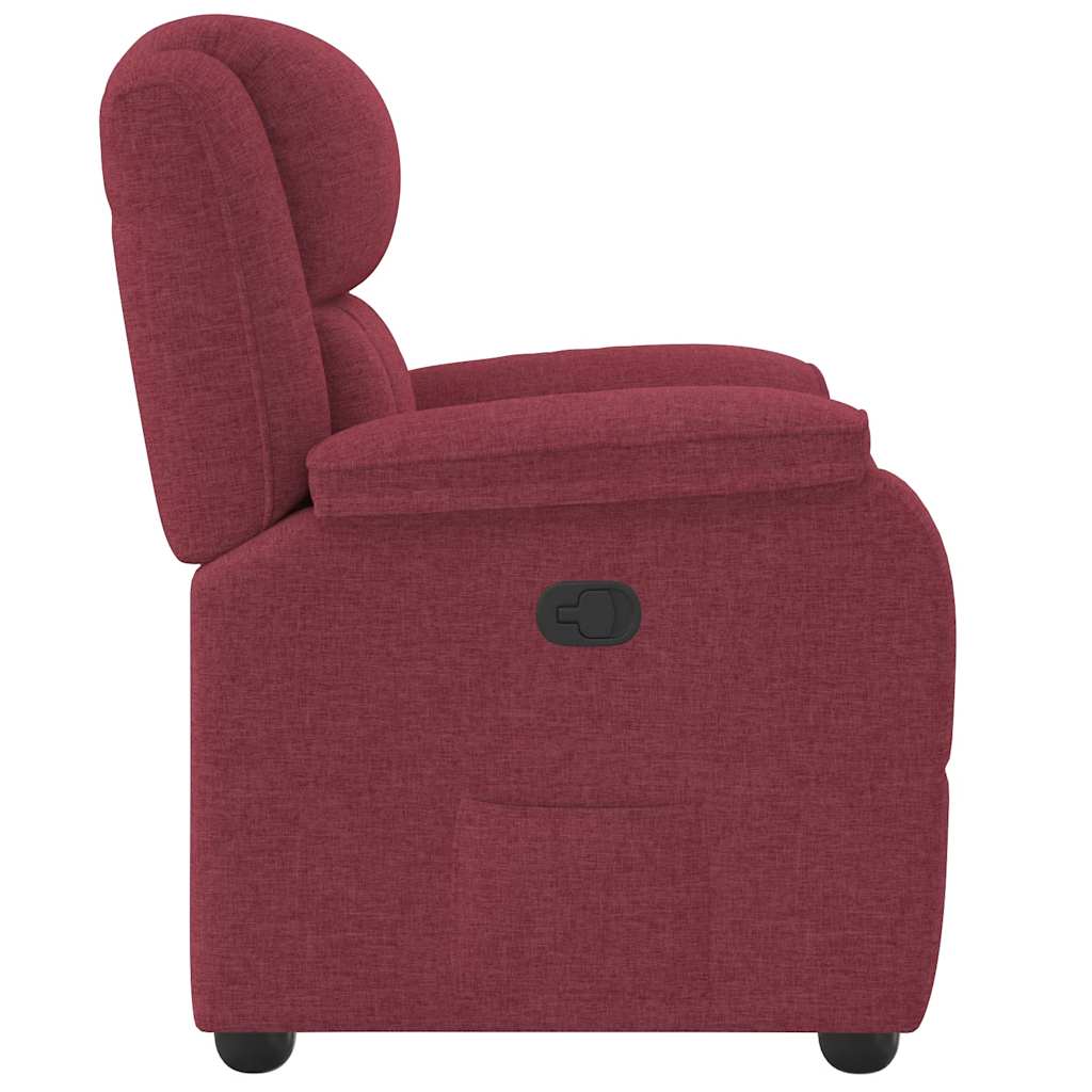 Fauteuil inclinable Rouge bordeaux Tissu