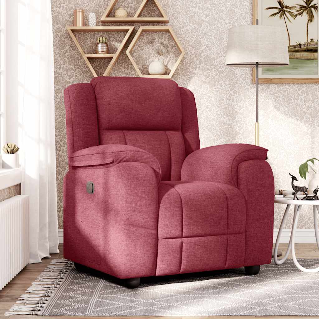 Fauteuil inclinable Rouge bordeaux Tissu