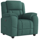 Fauteuil inclinable Vert foncé Tissu