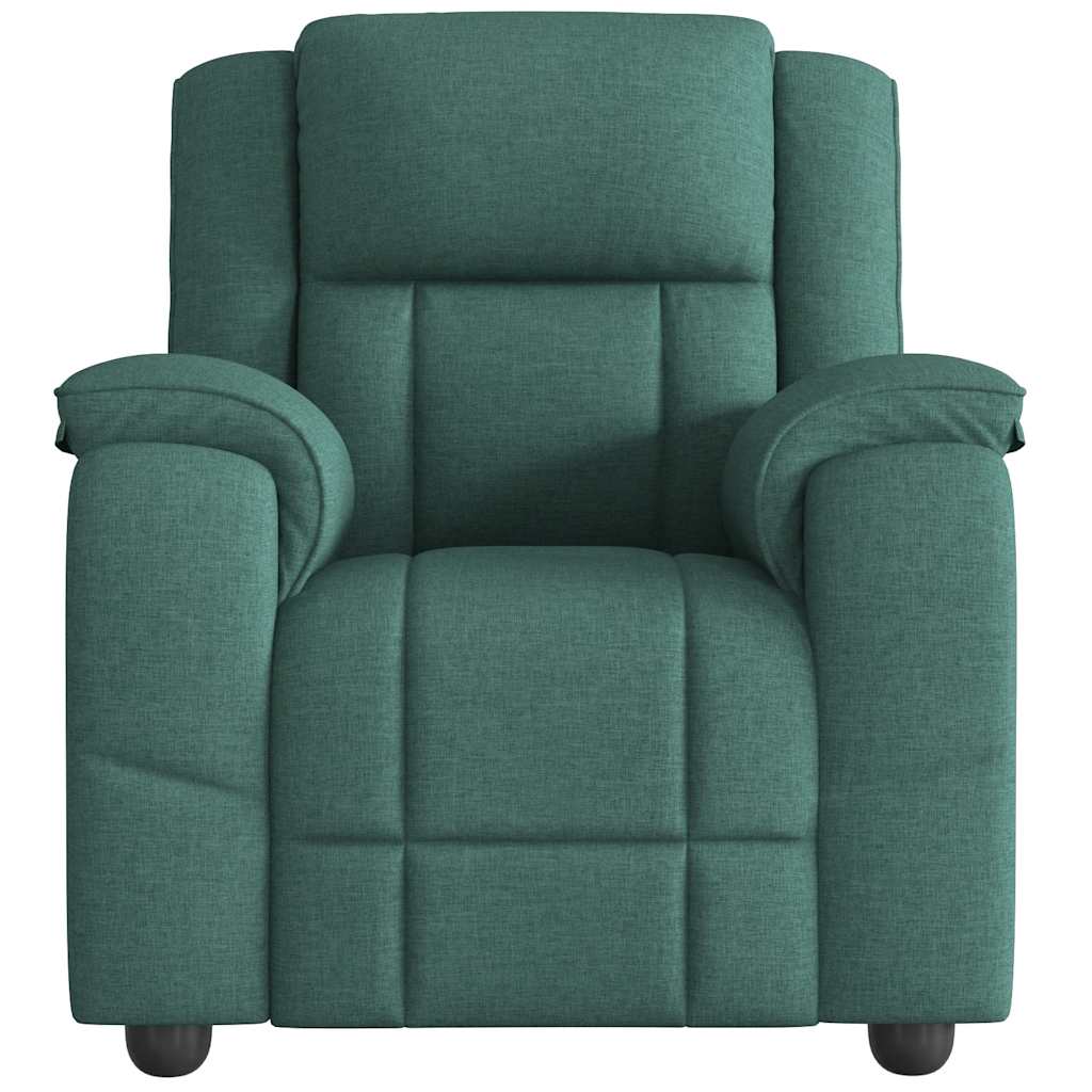 Fauteuil inclinable Vert foncé Tissu