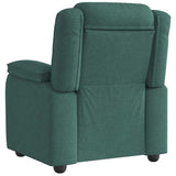 Fauteuil inclinable Vert foncé Tissu