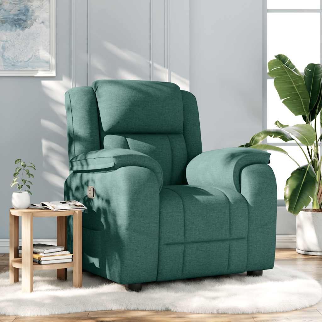 Fauteuil inclinable Vert foncé Tissu