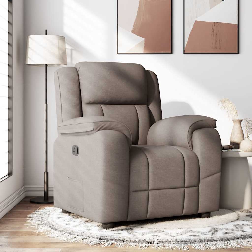 Fauteuil inclinable Taupe Tissu