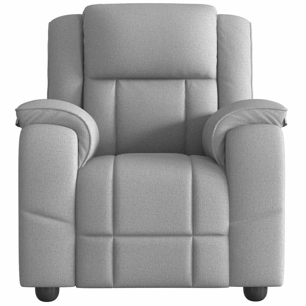 Fauteuil inclinable gris nuage tissu