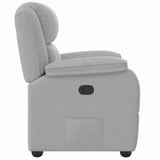 Fauteuil inclinable gris nuage tissu