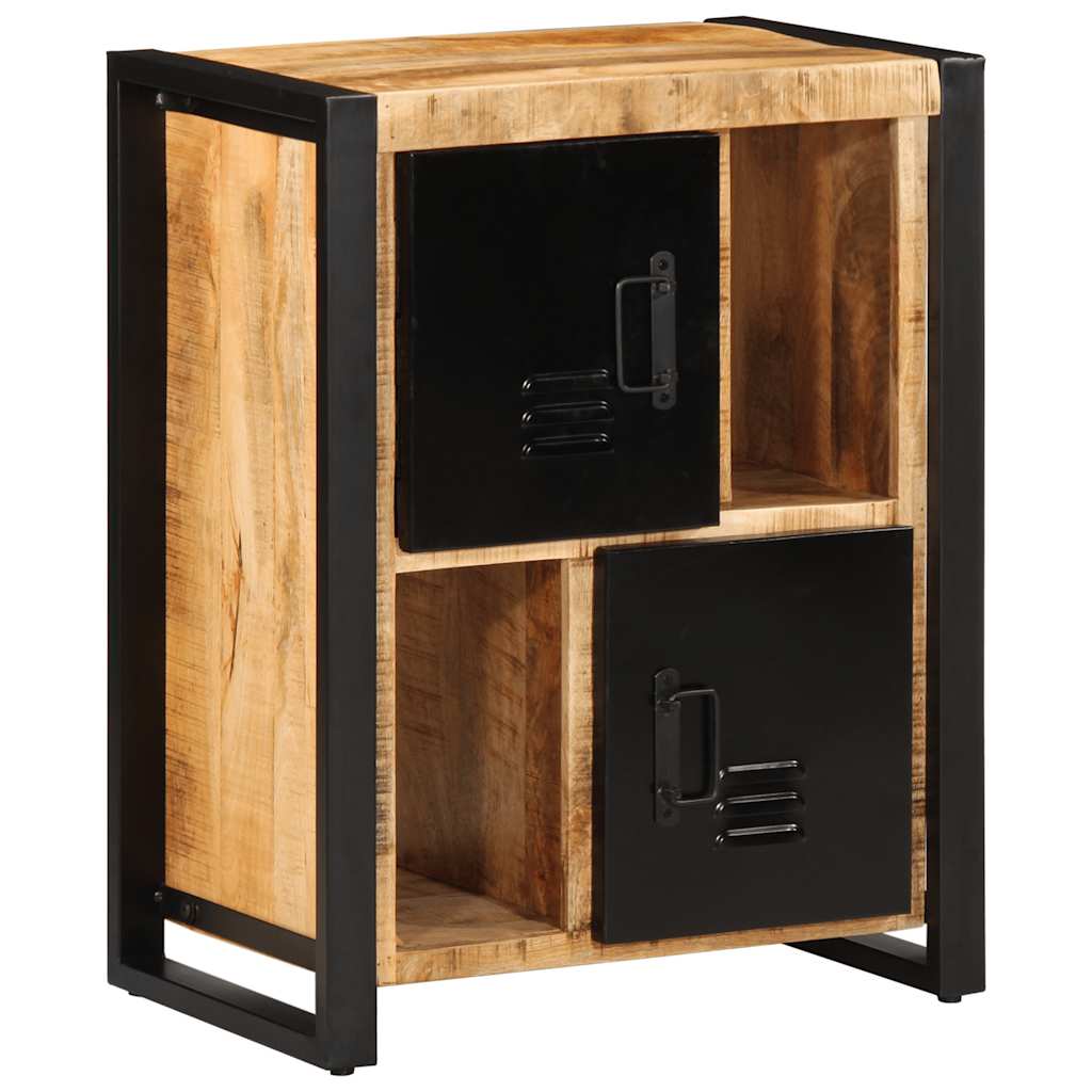 Buffet 55x35x70 cm bois de manguier brut massif