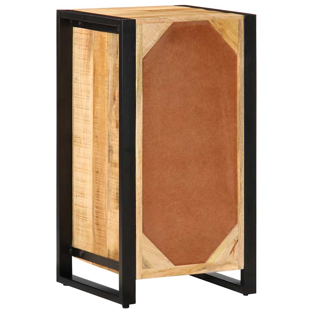 Armoire à tiroir 40x40x90 cm bois de manguier massif brut