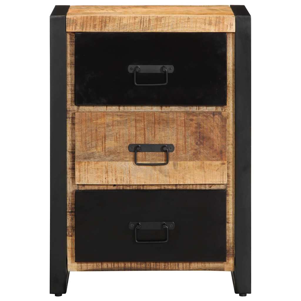 Armoire à tiroir 50x35x70 cm bois de manguier massif brut